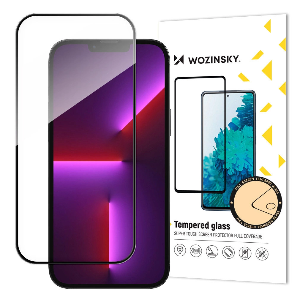 iTok webáruház - Wozinsky Wozinsky Full Glue edzett üveg iPhone 16 Pro / iPhone 17 készülékhez, fekete kerettel 1 Wozinsky Full Glue Tempered Glass for iPhone 16 Pro / iPhone 17