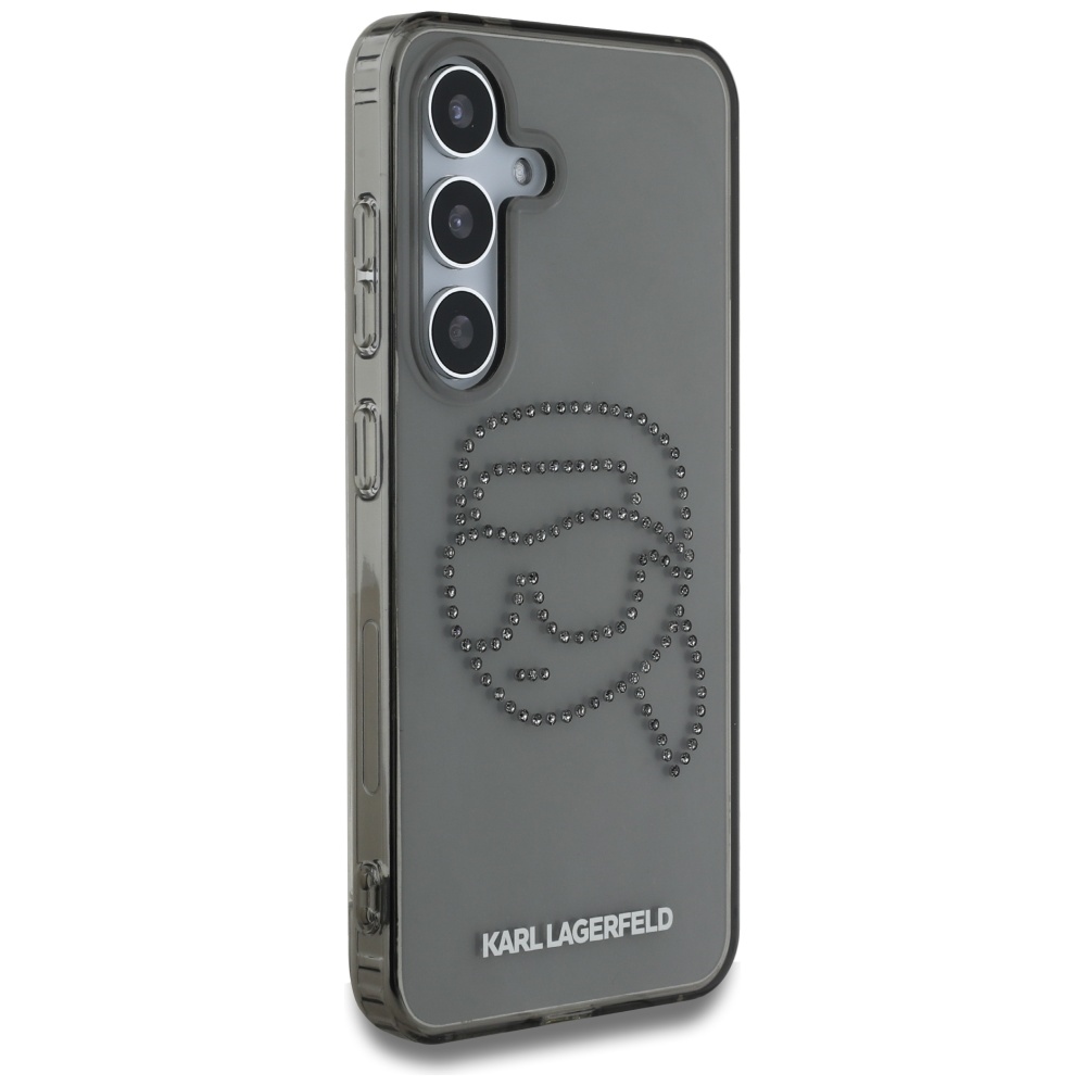iTok webáruház - Karl Lagerfeld Karl Lagerfeld Rhinestones Karl Head Logo tok Samsung Galaxy S25 készülékhez – fekete 4 Case Karl Lagerfeld Rhinestones Karl Head Logo Samsung Galaxy S25 black