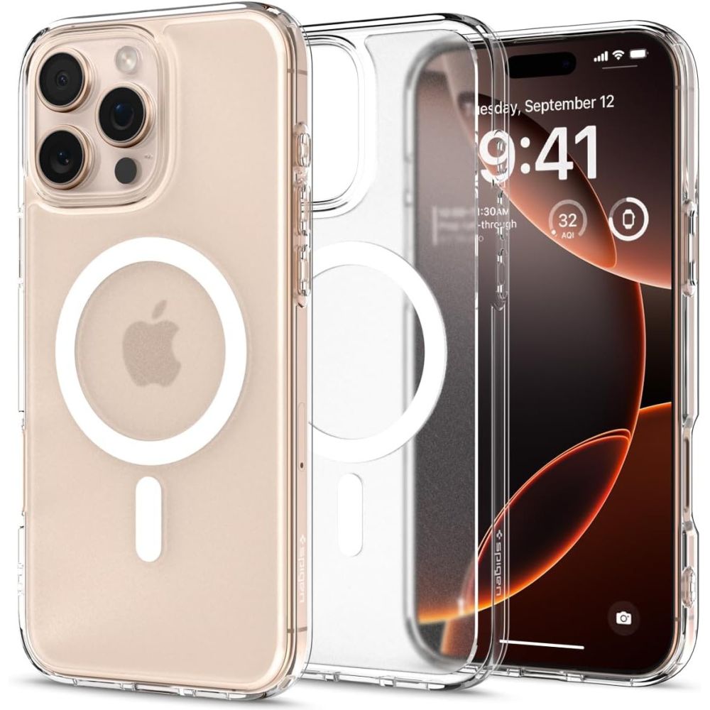 iTok webáruház - Spigen Spigen Ultra Hybrid Mag tok MagSafe-fel iPhone 16 Pro készülékhez (átlátszó) 1 Spigen Ultra Hybrid Mag Case with MagSafe for iPhone 16 Pro (átlátszó)