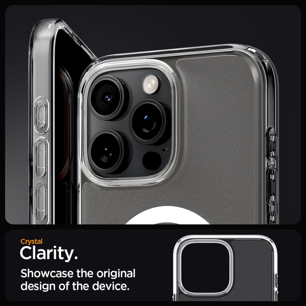 iTok webáruház - Spigen Spigen Ultra Hybrid Mag tok MagSafe-fel iPhone 16 Pro készülékhez (átlátszó) 6 Spigen Ultra Hybrid Mag Case with MagSafe for iPhone 16 Pro (átlátszó)