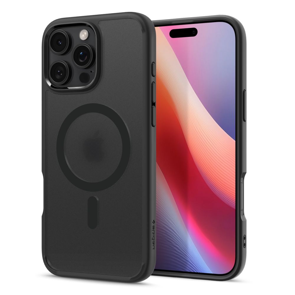 iTok webáruház - Spigen Spigen Ultra Hybrid Mag tok MagSafe-fel iPhone 16 Pro készülékhez (fekete) 3 Spigen Ultra Hybrid Mag Case with MagSafe for iPhone 16 Pro (fekete)