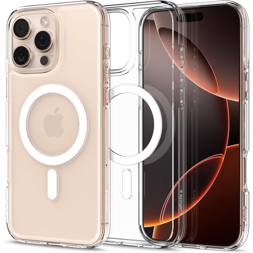 iTok webáruház - Spigen Spigen Ultra Hybrid Mag tok MagSafe technológiával iPhone 16 Pro készülékhez (fehér) 1 Spigen Ultra Hybrid Mag Case with MagSafe for iPhone 16 Pro (fehér)