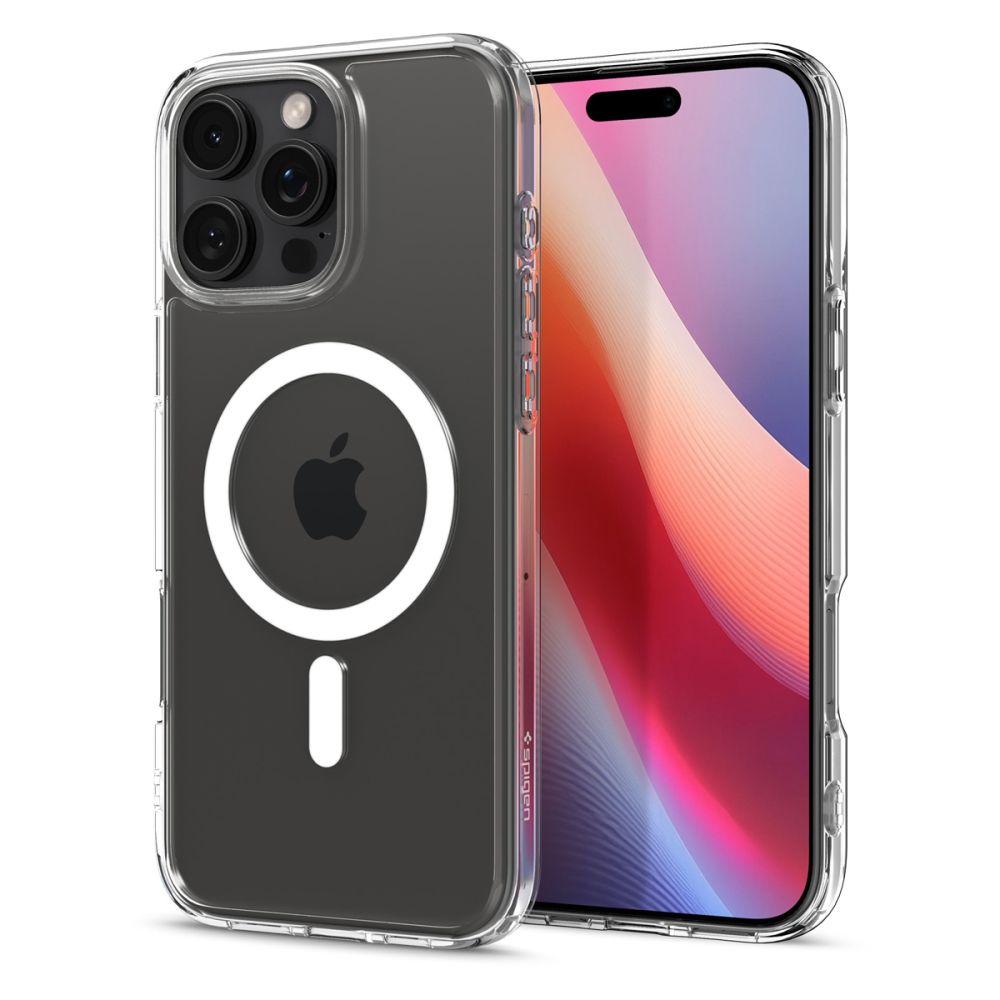 iTok webáruház - Spigen Spigen Ultra Hybrid Mag tok MagSafe technológiával iPhone 16 Pro készülékhez (fehér) 2 Spigen Ultra Hybrid Mag Case with MagSafe for iPhone 16 Pro (fehér)