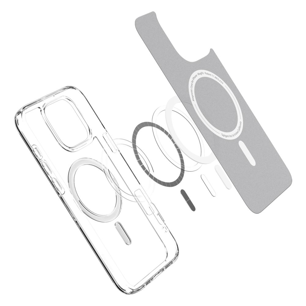 iTok webáruház - Spigen Spigen Ultra Hybrid Mag tok MagSafe technológiával iPhone 16 Pro készülékhez (fehér) 8 Spigen Ultra Hybrid Mag Case with MagSafe for iPhone 16 Pro (fehér)