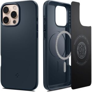Spigen Thin Fit MagSafe tok iPhone 16 Pro készülékhez (sötétszürke)