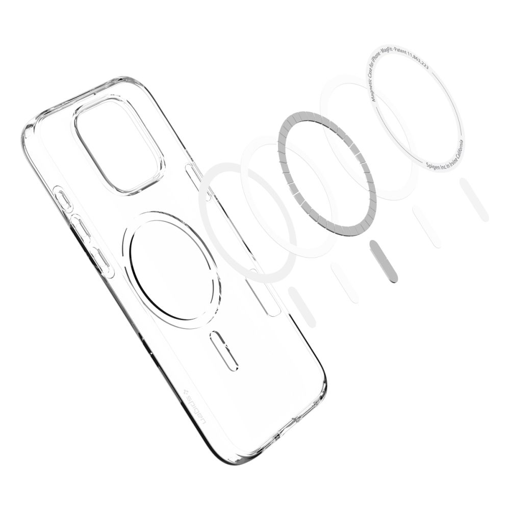 iTok webáruház - Spigen Spigen Liquid Crystal Mag MagSafe iPhone 16 Pro tok (átlátszó) 8 Spigen Liquid Crystal Mag MagSafe iPhone 16 Pro Case (átlátszó)