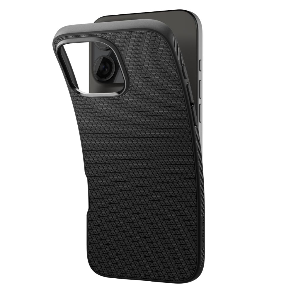 iTok webáruház - Spigen Spigen Liquid Air tok iPhone 16 Pro készülékhez (fekete) 5 Spigen Liquid Air iPhone 16 Pro Case (fekete)