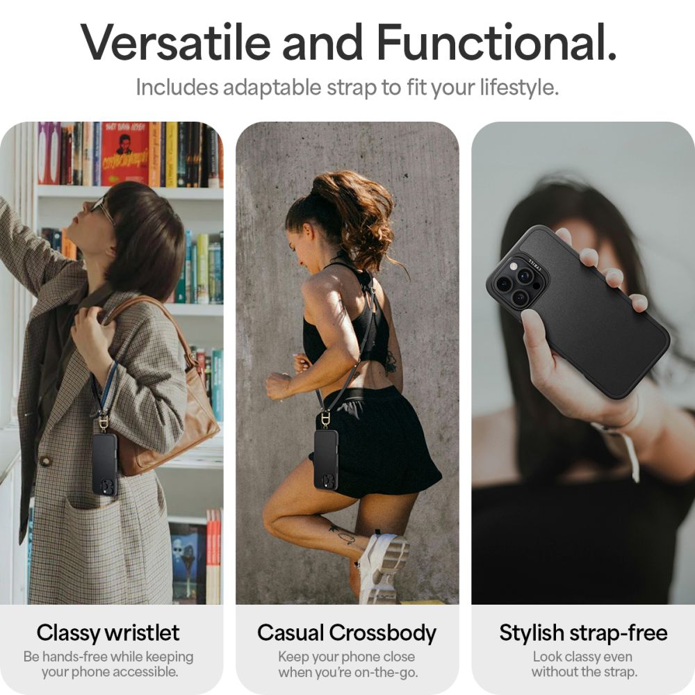 iTok webáruház - Spigen Spigen Cyrill Kajuk tok iPhone 16 Pro készülékhez (fekete) 6 Spigen Cyrill Kajuk iPhone 16 Pro Case (fekete)