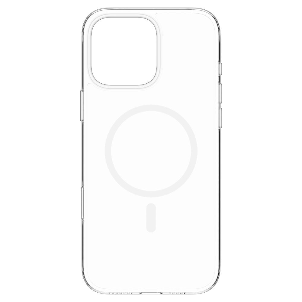 iTok webáruház - Spigen Spigen Thin Fit MagSafe tok iPhone 16 Pro készülékhez (átlátszó és fehér) 3 Spigen Thin Fit MagSafe Case for iPhone 16 Pro (átlátszó és fehér)