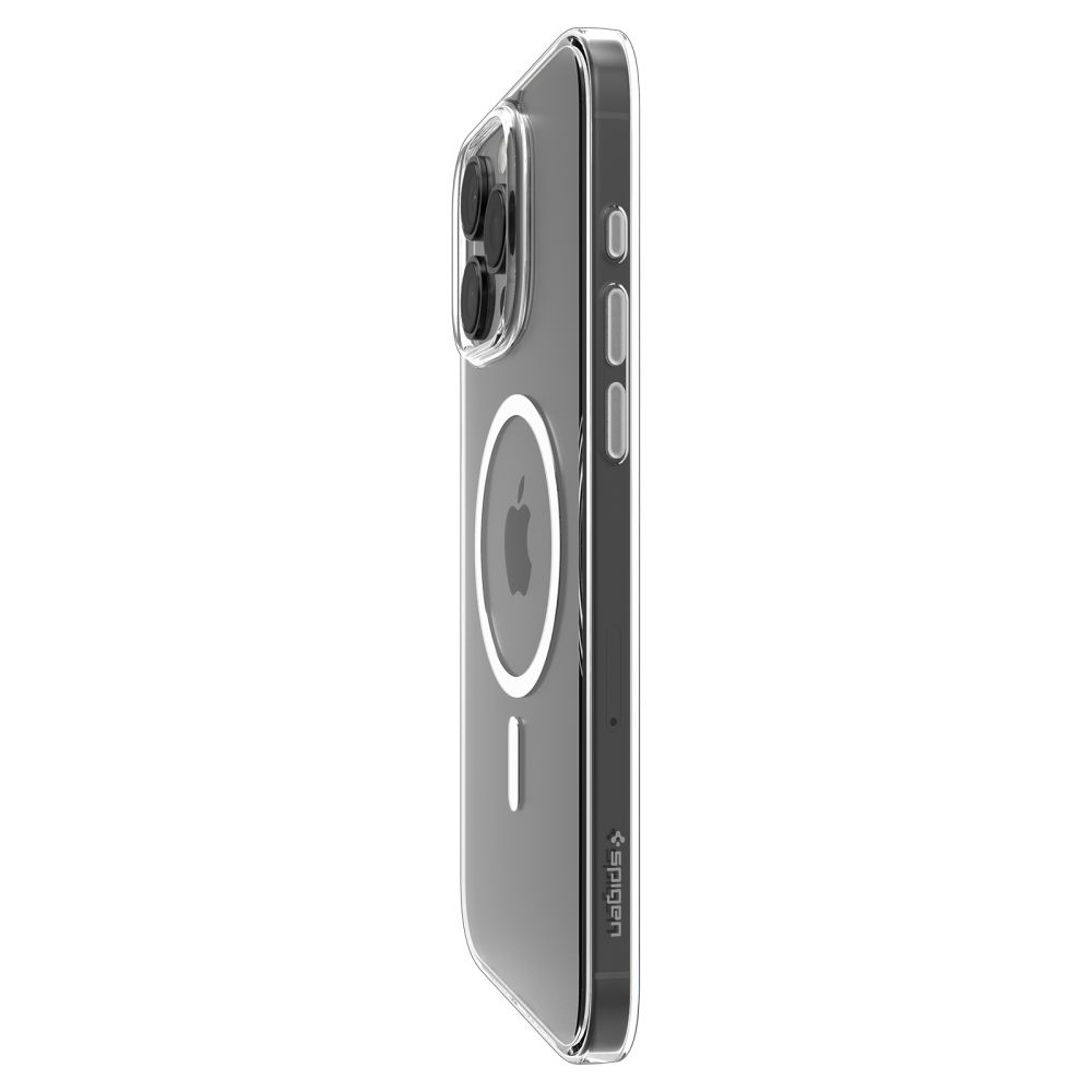 iTok webáruház - Spigen Spigen Thin Fit MagSafe tok iPhone 16 Pro készülékhez (átlátszó és fehér) 8 Spigen Thin Fit MagSafe Case for iPhone 16 Pro (átlátszó és fehér)