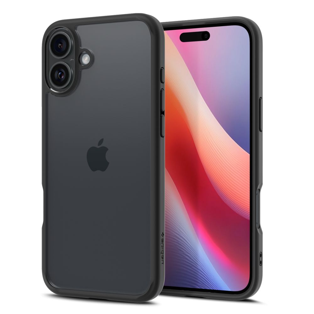 iTok webáruház - Spigen Spigen Ultra Hybrid tok iPhone 16 készülékhez (matt fekete) 2 Spigen Ultra Hybrid iPhone 16 Case (matt fekete)