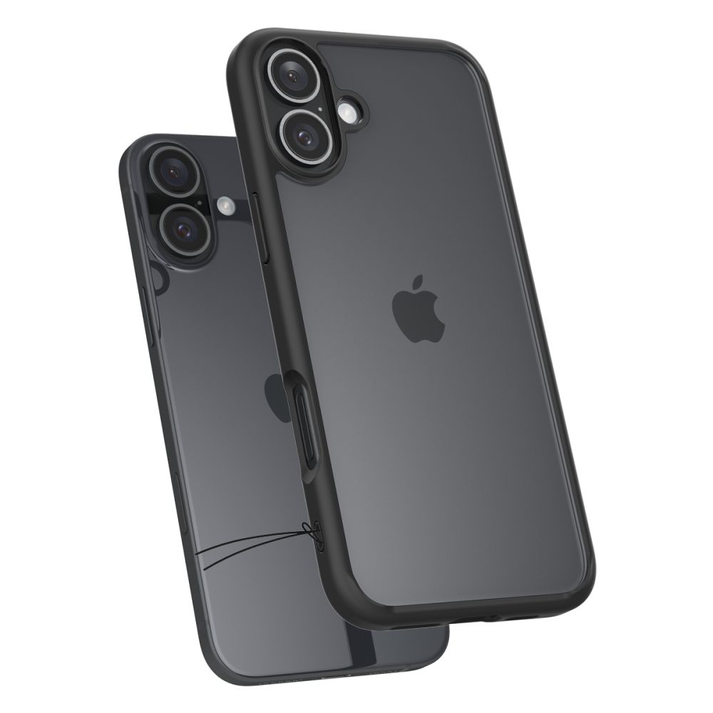 iTok webáruház - Spigen Spigen Ultra Hybrid tok iPhone 16 készülékhez (matt fekete) 6 Spigen Ultra Hybrid iPhone 16 Case (matt fekete)