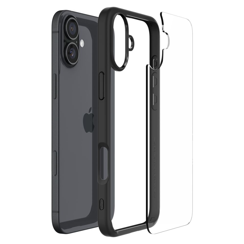 iTok webáruház - Spigen Spigen Ultra Hybrid tok iPhone 16 készülékhez (matt fekete) 8 Spigen Ultra Hybrid iPhone 16 Case (matt fekete)
