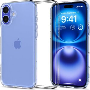 Spigen Ultra Hybrid tok iPhone 16 készülékhez (átlátszó)