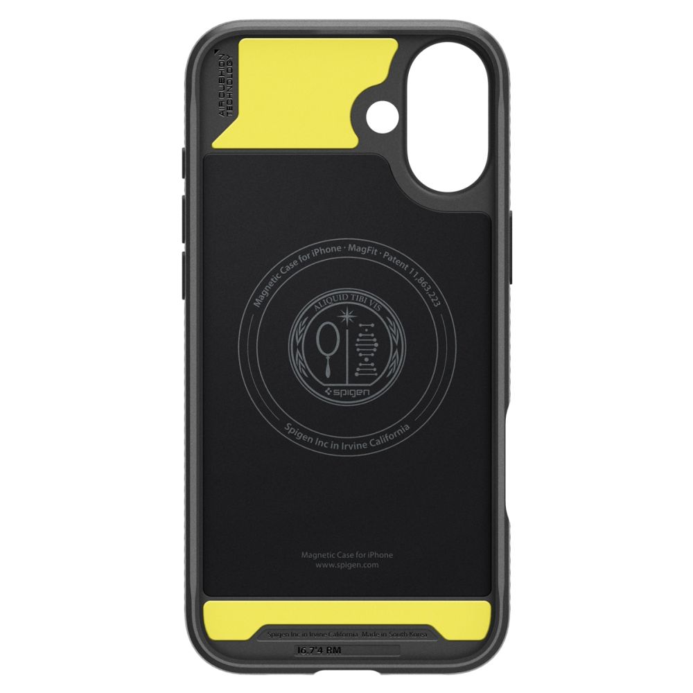 iTok webáruház - Spigen Spigen Rugged Armor MagSafe tok iPhone 16 készülékhez (fekete) 5 Spigen Rugged Armor MagSafe case for iPhone 16 (fekete)