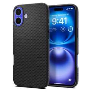 Spigen Liquid Air tok iPhone 16-hoz (fekete)