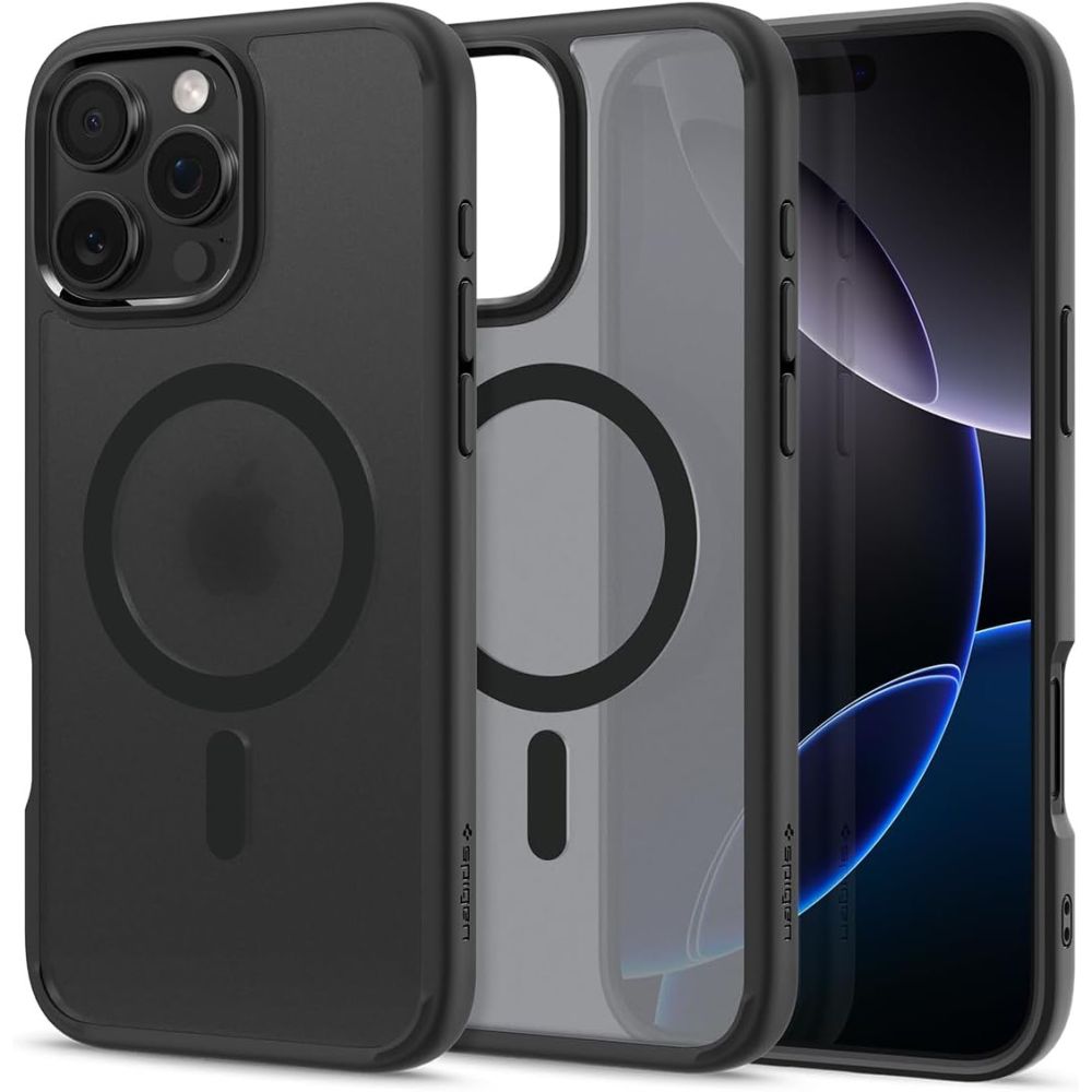 iTok webáruház - Spigen Spigen Ultra Hybrid Mag tok MagSafe-fel iPhone 16 Pro Max készülékhez (fekete) 5 Spigen Ultra Hybrid Mag Case with MagSafe for iPhone 16 Pro Max (fekete)