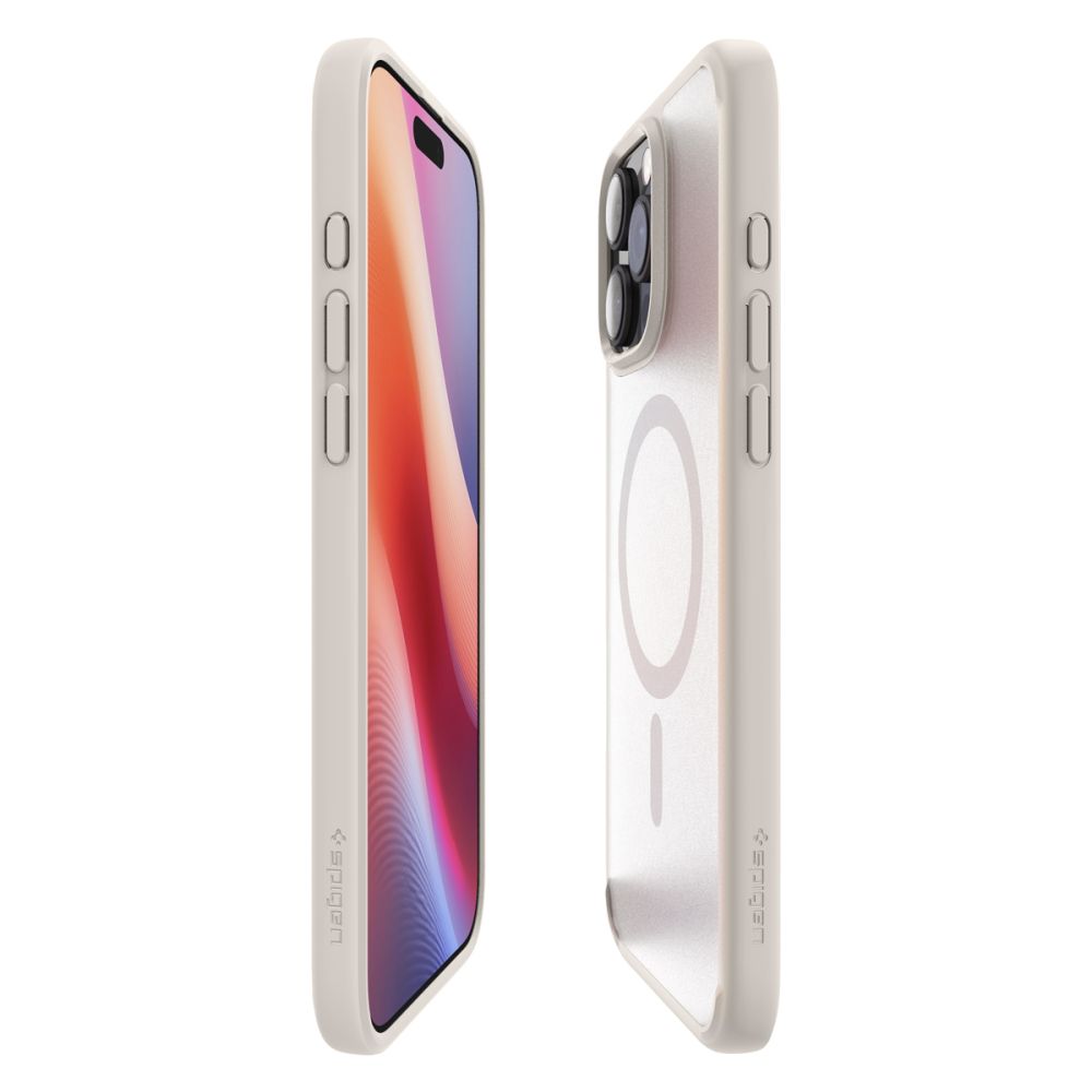 iTok webáruház - Spigen Spigen Ultra Hybrid Mag tok MagSafe technológiával iPhone 16 Pro Max készülékhez (titán) 4 Spigen Ultra Hybrid Mag case with MagSafe for iPhone 16 Pro Max (titán)