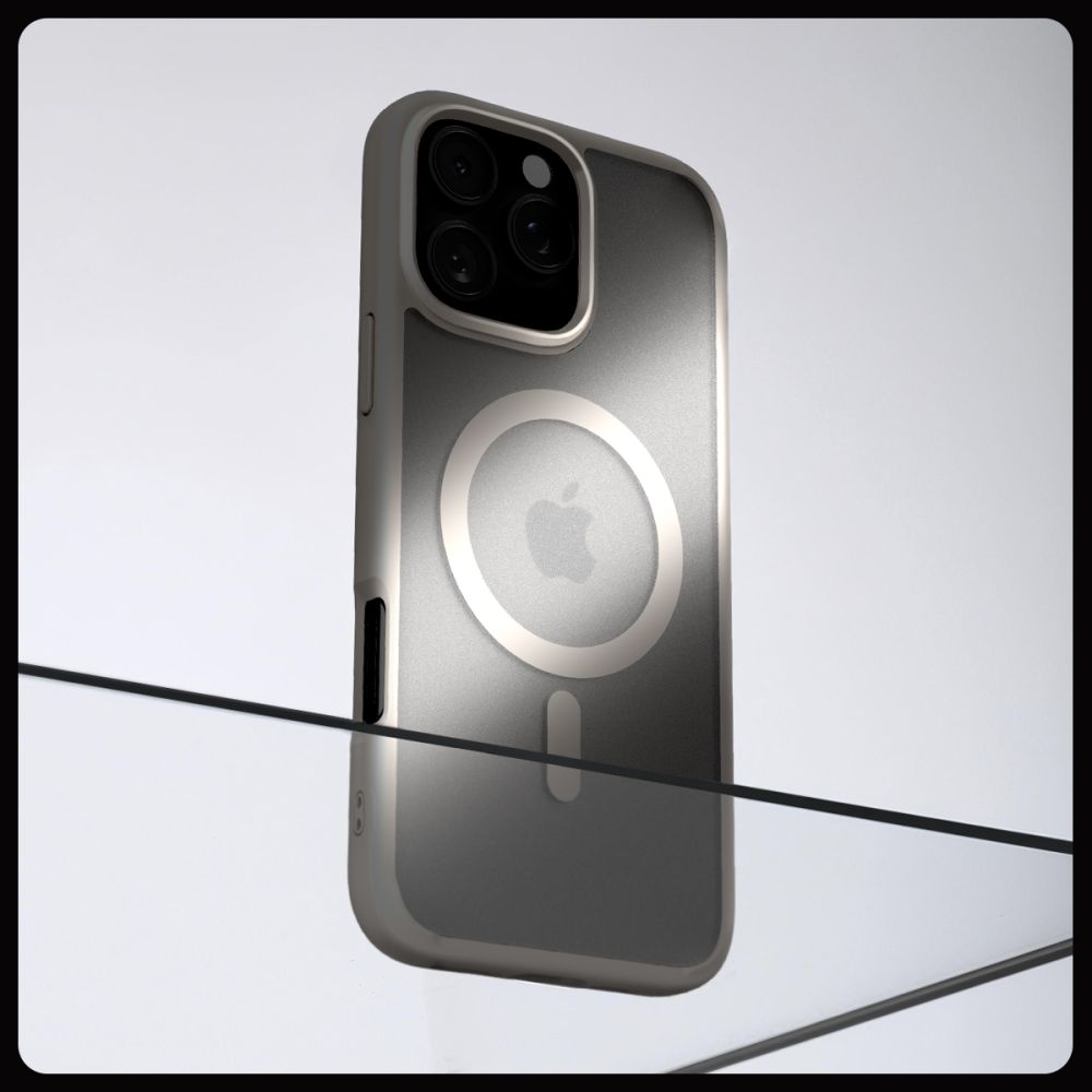 iTok webáruház - Spigen Spigen Ultra Hybrid Mag tok MagSafe technológiával iPhone 16 Pro Max készülékhez (titán) 6 Spigen Ultra Hybrid Mag case with MagSafe for iPhone 16 Pro Max (titán)