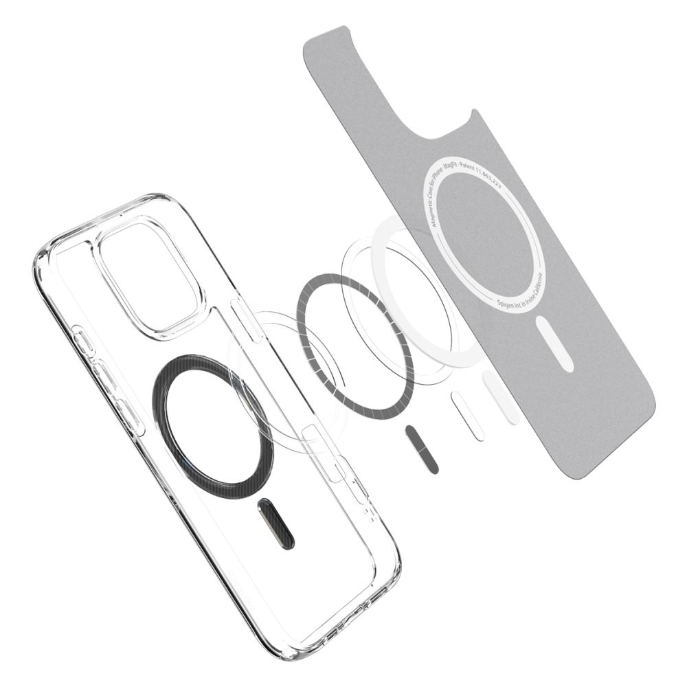 iTok webáruház - Spigen Spigen Ultra Hybrid Mag tok MagSafe Carbon Fiber iPhone 16 Pro Maxhoz (sötétszürke) 5 Spigen Ultra Hybrid Mag Case with MagSafe Carbon Fiber for iPhone 16 Pro Max (sötétszürke)