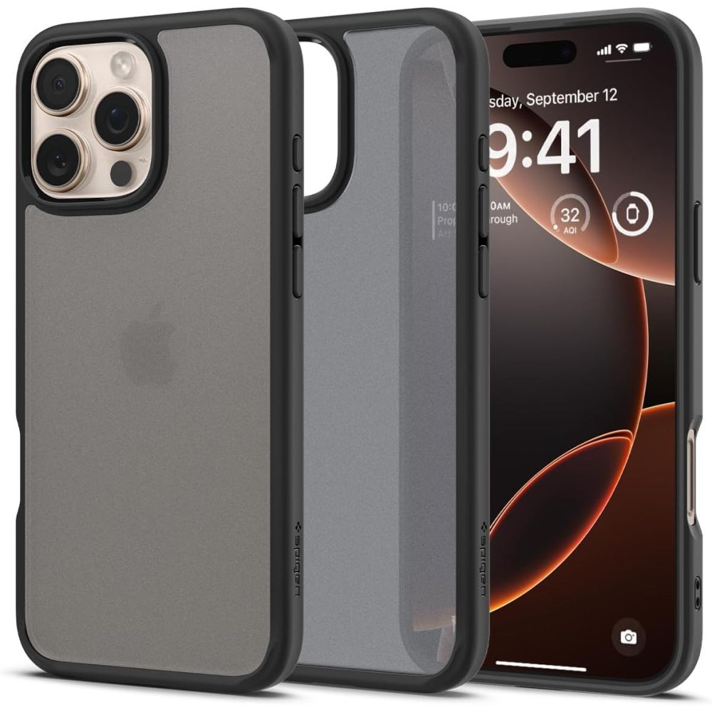 iTok webáruház - Spigen Spigen Ultra Hybrid tok iPhone 16 Pro Max készülékhez (fekete) 1 Spigen Ultra Hybrid Case for iPhone 16 Pro Max (fekete)