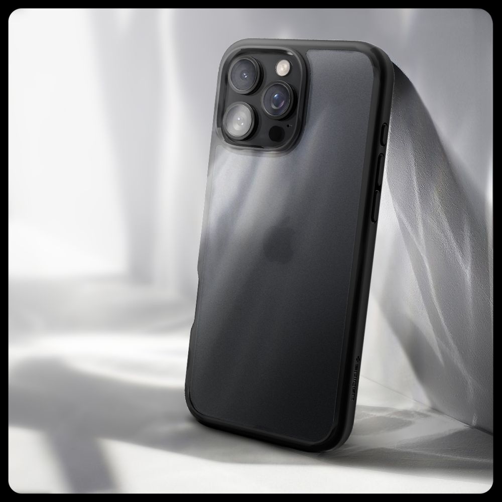 iTok webáruház - Spigen Spigen Ultra Hybrid tok iPhone 16 Pro Max készülékhez (fekete) 8 Spigen Ultra Hybrid Case for iPhone 16 Pro Max (fekete)