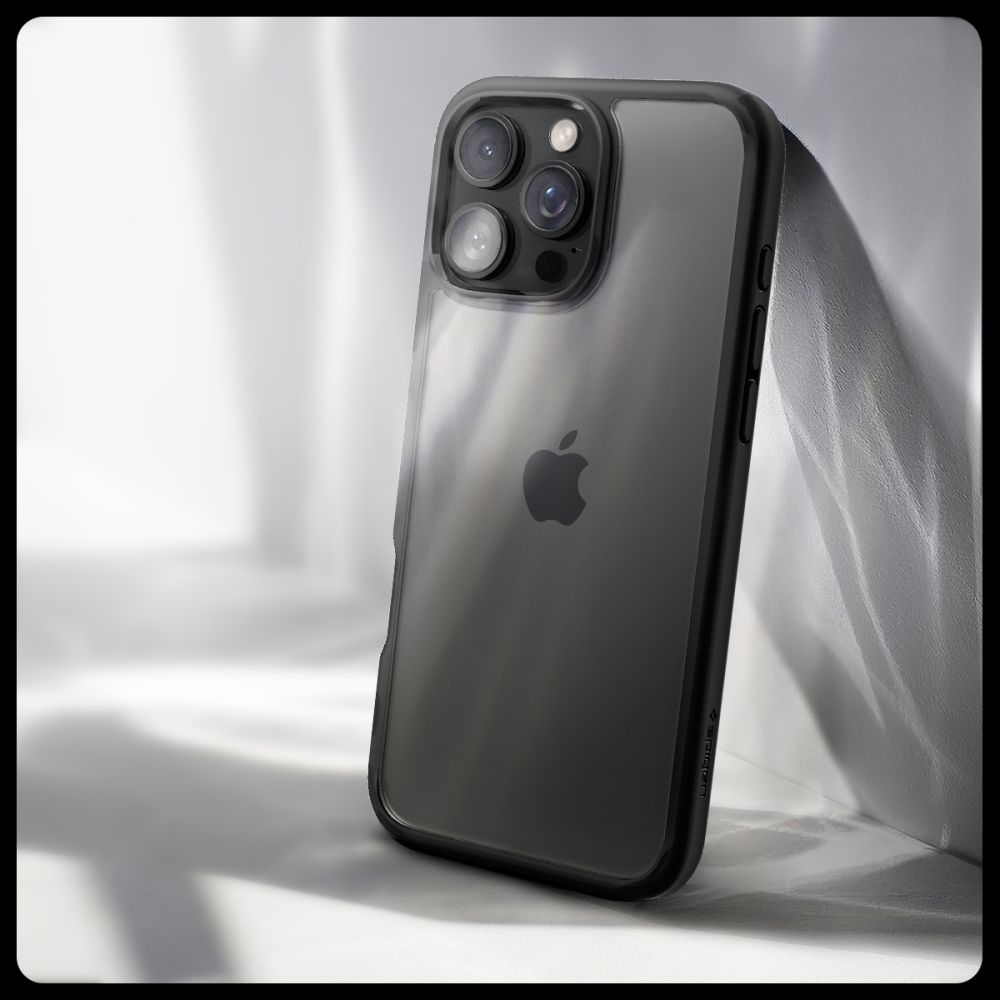 iTok webáruház - Spigen Spigen Ultra Hybrid tok iPhone 16 Pro Max készülékhez (matt fekete) 8 Spigen Ultra Hybrid Case for iPhone 16 Pro Max (matt fekete)
