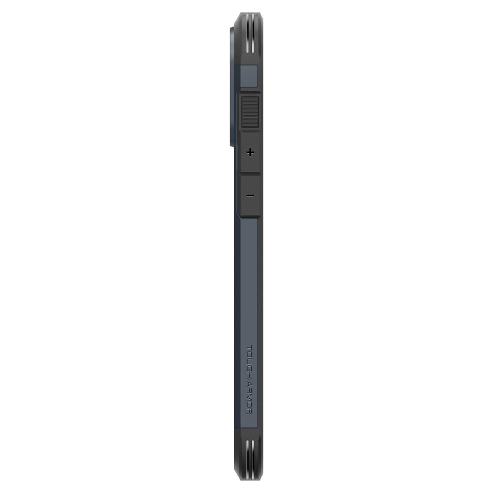 iTok webáruház - Spigen Spigen Tough Armor MagSafe tok állvánnyal iPhone 16 Pro Max készülékhez (sötétszürke) 5 Spigen Tough Armor MagSafe Case with Stand for iPhone 16 Pro Max (sötétszürke)