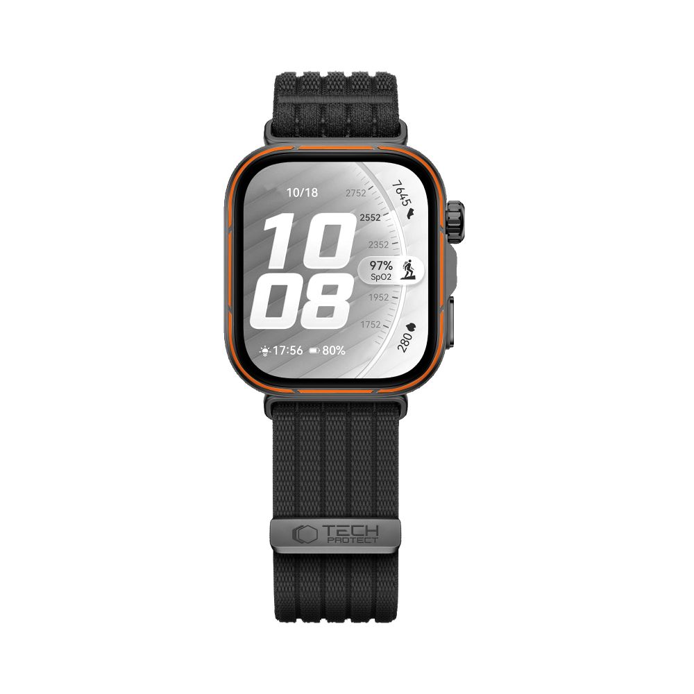 iTok webáruház - Tech-Protect Tech-Protect Nylon szíj Huawei Watch Fit 3 / 4 / 4 Pro / 5 / 5 Pro készülékekhez (fekete) 3 Tech-Protect Nylon Strap for Huawei Watch Fit 3 / 4 / 4 Pro / 5 / 5 Pro (fekete)