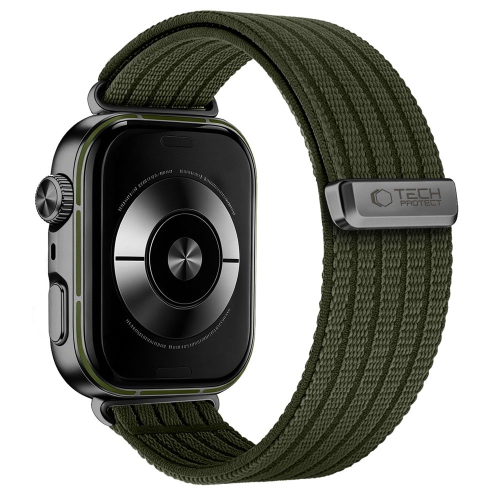 iTok webáruház - Tech-Protect Tech-Protect Nylon textilszíj Huawei Watch Fit 3 / 4 / 4 Pro / 5 / 5 Pro készülékekhez (zöld) 2 Tech-Protect Nylon Strap for Huawei Watch Fit 3 / 4 / 4 Pro / 5 / 5 Pro (zöld)