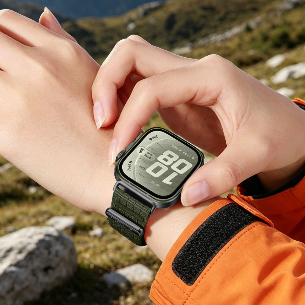 iTok webáruház - Tech-Protect Tech-Protect Nylon textilszíj Huawei Watch Fit 3 / 4 / 4 Pro / 5 / 5 Pro készülékekhez (zöld) 5 Tech-Protect Nylon Strap for Huawei Watch Fit 3 / 4 / 4 Pro / 5 / 5 Pro (zöld)