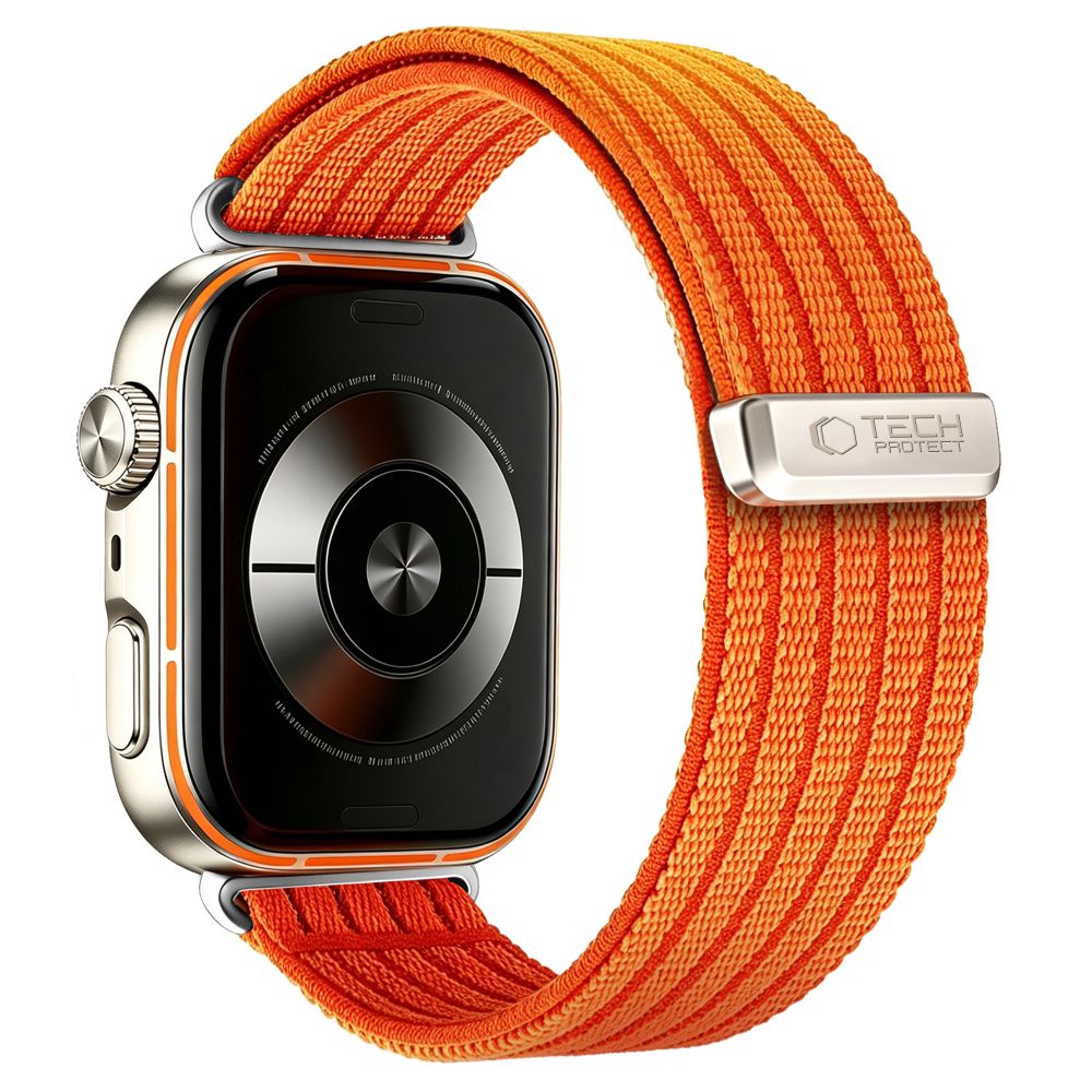 iTok webáruház - Tech-Protect Tech-Protect Nylon szíj Huawei Watch Fit 3 / 4 / 4 Pro / 5 / 5 Pro készülékhez (narancssárga) 2 Tech-Protect Nylon Strap for Huawei Watch Fit 3 / 4 / 4 Pro / 5 / 5 Pro (narancssárga)