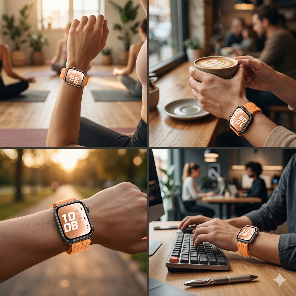 iTok webáruház - Tech-Protect Tech-Protect Nylon szíj Huawei Watch Fit 3 / 4 / 4 Pro / 5 / 5 Pro készülékhez (narancssárga) 8 Tech-Protect Nylon Strap for Huawei Watch Fit 3 / 4 / 4 Pro / 5 / 5 Pro (narancssárga)