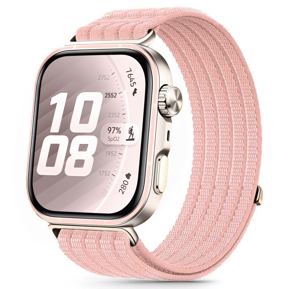 iTok webáruház - Tech-Protect Tech-Protect Nylon szíj Huawei Watch Fit 3 / 4 / 4 Pro / 5 / 5 Pro készülékhez (rózsaszín) 1 Tech-Protect Nylon Strap for Huawei Watch Fit 3 / 4 / 4 Pro / 5 / 5 Pro (rózsaszín)