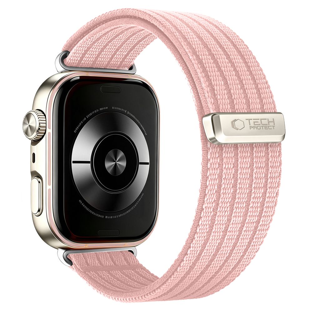 iTok webáruház - Tech-Protect Tech-Protect Nylon szíj Huawei Watch Fit 3 / 4 / 4 Pro / 5 / 5 Pro készülékhez (rózsaszín) 2 Tech-Protect Nylon Strap for Huawei Watch Fit 3 / 4 / 4 Pro / 5 / 5 Pro (rózsaszín)