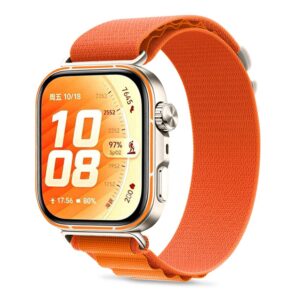 Tech-Protect Nylon Pro szíj Huawei Watch Fit 3/4/4 Pro/5/5 Pro készülékhez (narancssárga)
