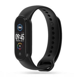 Tech-Protect IconBand szíj Xiaomi Mi Smart Band 5 / 6 / 7 / NFC készülékhez (fekete)