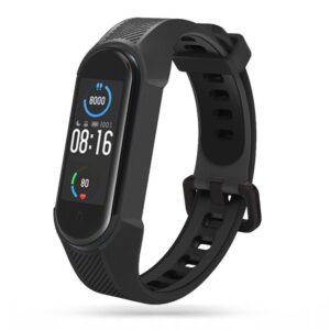 Tech-Protect Armor szíj Xiaomi Mi Smart Band 5 / 6 / 7 / NFC készülékhez (fekete)