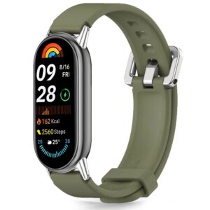 Tech-Protect IconBand Classic szíj Xiaomi Smart Band 8 / 9 / 10 / NFC készülékhez (zöld)
