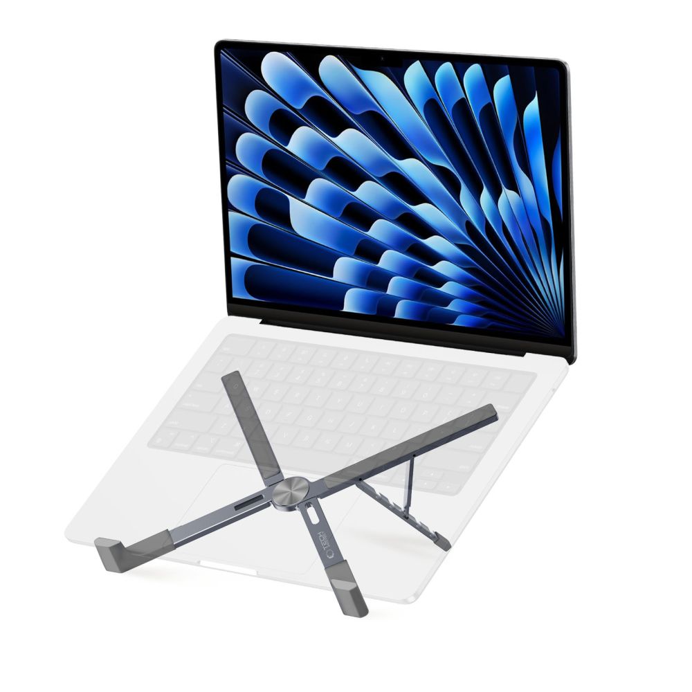 iTok webáruház - Tech-Protect Tech-Protect ULS300 laptopállvány (szürke) 2 Tech-Protect ULS300 Laptop Stand (szürke)