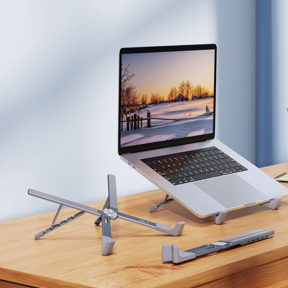 iTok webáruház - Tech-Protect Tech-Protect ULS300 laptopállvány (szürke) 7 Tech-Protect ULS300 Laptop Stand (szürke)