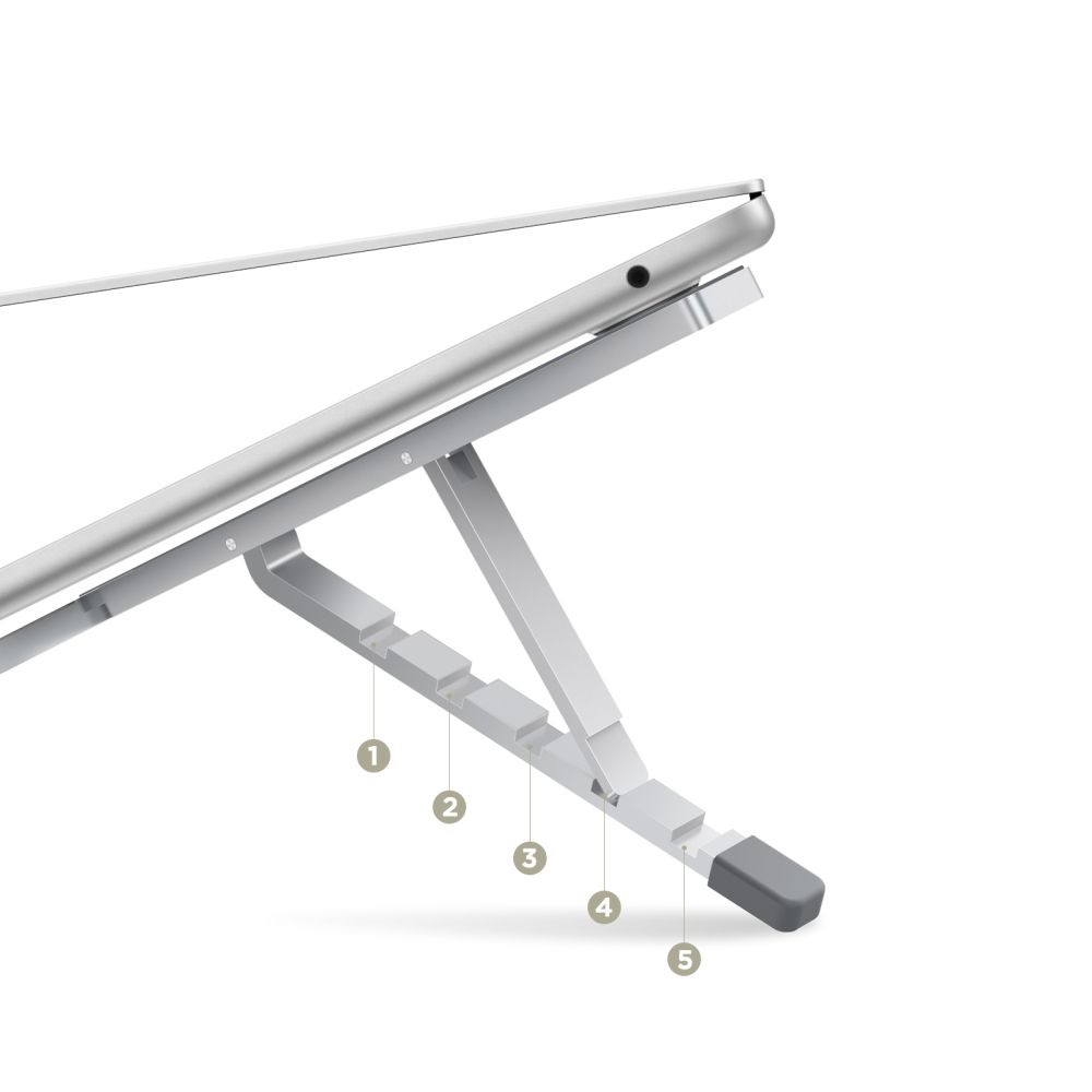 iTok webáruház - Tech-Protect Tech-Protect ULS300 laptopállvány (ezüst) 4 Tech-Protect ULS300 Laptop Stand (ezüst)