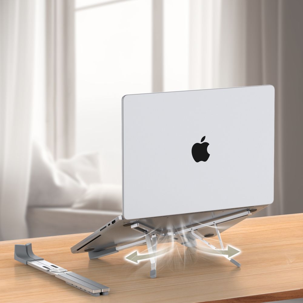 iTok webáruház - Tech-Protect Tech-Protect ULS300 laptopállvány (ezüst) 6 Tech-Protect ULS300 Laptop Stand (ezüst)