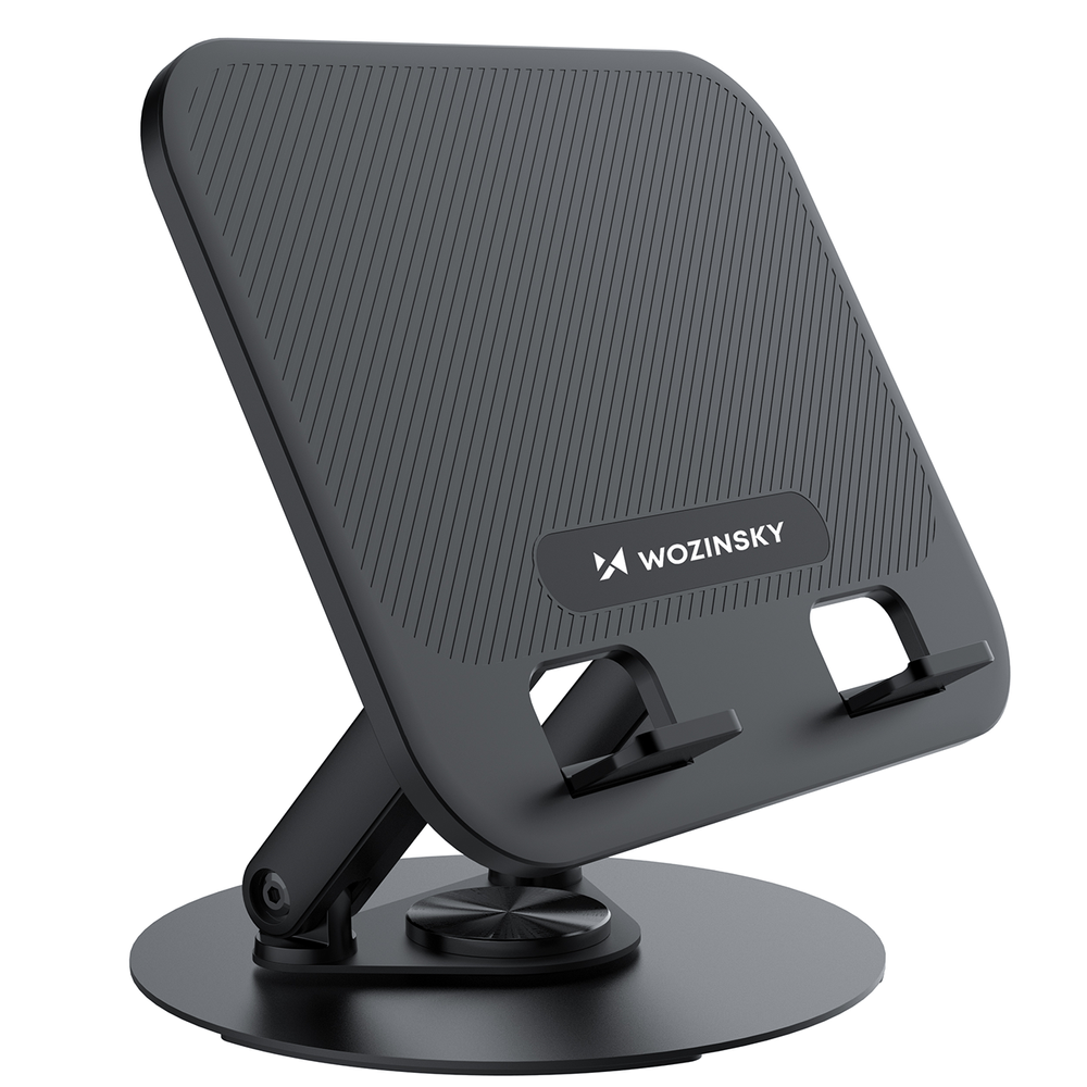 iTok webáruház - Wozinsky Wozinsky WRS-K75 forgatható laptop- és táblagép-állvány (fekete) 2 Wozinsky WRS-K75 swivel stand for laptop and tablet (fekete)