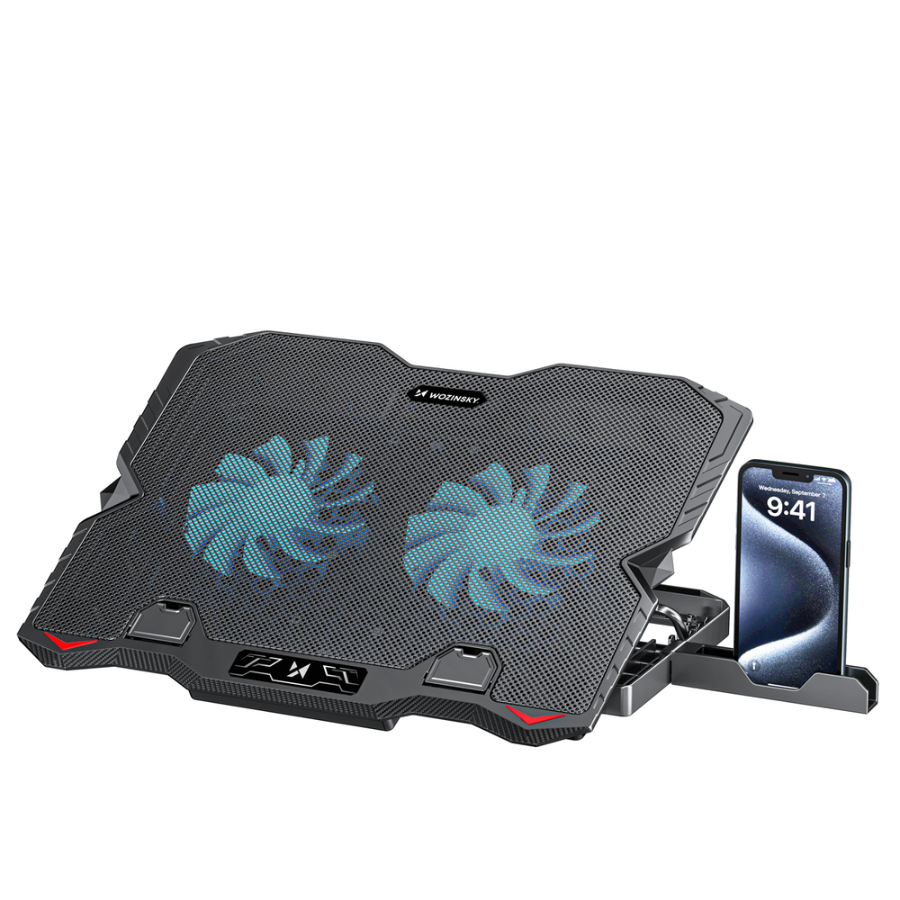 iTok webáruház - Wozinsky Wozinsky WDCX-015 StormPad RGB gaming laptopállvány (fekete) 1 Wozinsky WDCX-015 StormPad RGB Gaming Cooling Laptop Stand (fekete)