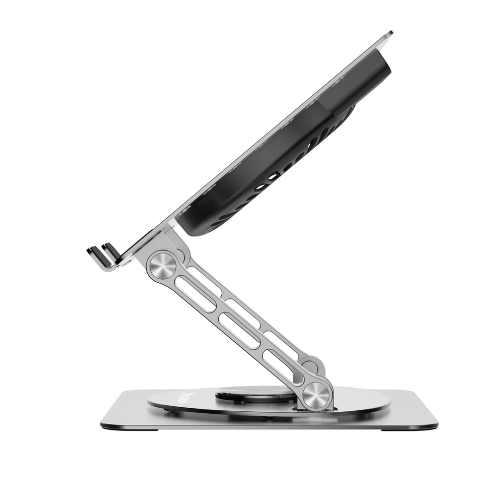iTok webáruház - Wozinsky Wozinsky WDCX-X16-AS CoolBase RGB 360° laptop- és tablettartó állvány (ezüst) 4 Wozinsky WDCX-X16-AS CoolBase RGB 360° cooling stand for laptop and tablet (ezüst)