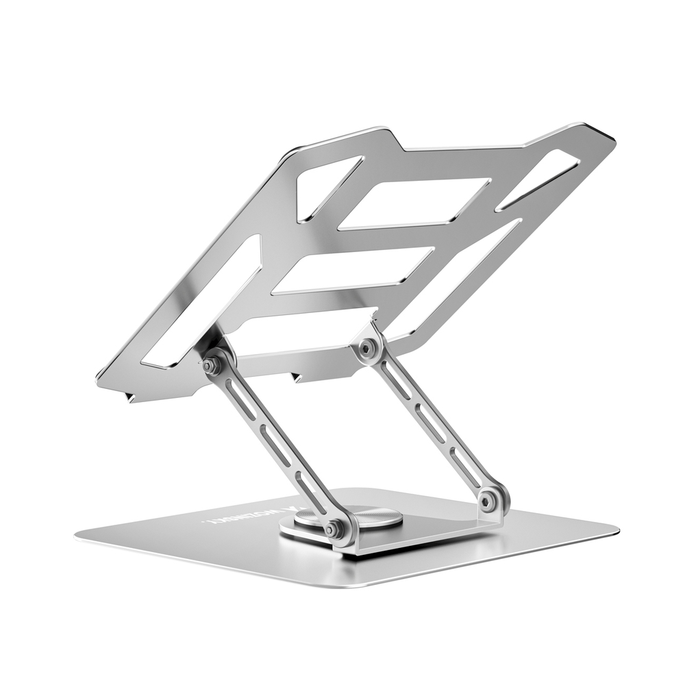 iTok webáruház - Wozinsky Wozinsky WDCX-X19-AB HardStand 360° forgatható laptop- és táblagépállvány (ezüst) 3 Wozinsky WDCX-X19-AB HardStand 360° Rotation Laptop and Tablet Stand (ezüst)