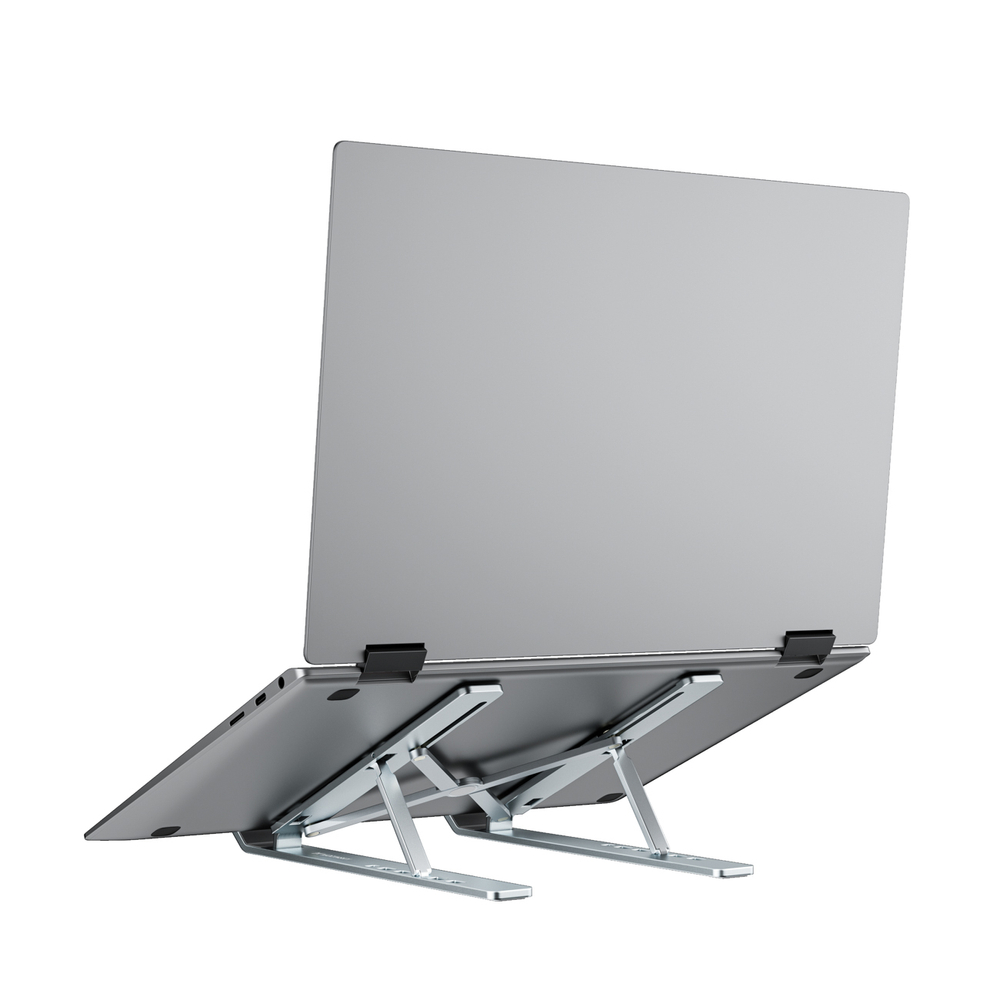 iTok webáruház - Wozinsky Wozinsky WDCX-X8S összecsukható, állítható laptopállvány (ezüst) 3 Wozinsky WDCX-X8S Foldable Adjustable Laptop Stand (ezüst)