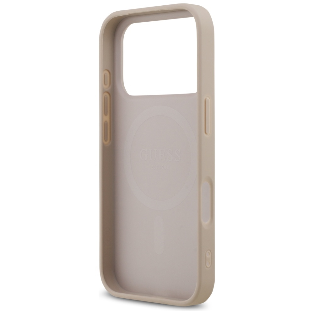 iTok webáruház - Guess Guess 4G Printed Stripes MagSafe tok iPhone 17 Pro (rózsaszín) 7 Guess 4G Printed Stripes MagSafe Case for iPhone 17 Pro (rózsaszín)