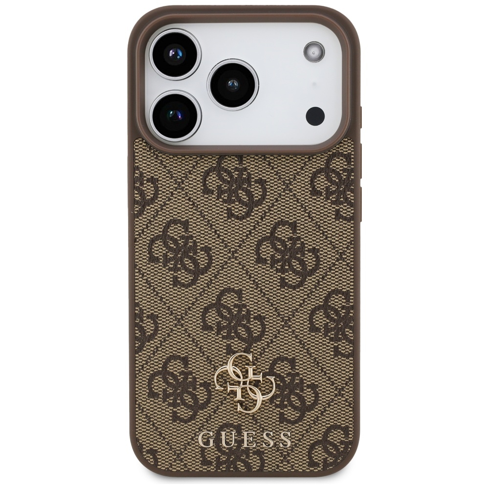 iTok webáruház - Guess Guess 4G Small Classic Logo MagSafe tok iPhone 17 Pro-hoz (barna) 3 Guess 4G Small Classic Logo MagSafe case for iPhone 17 Pro (barna)